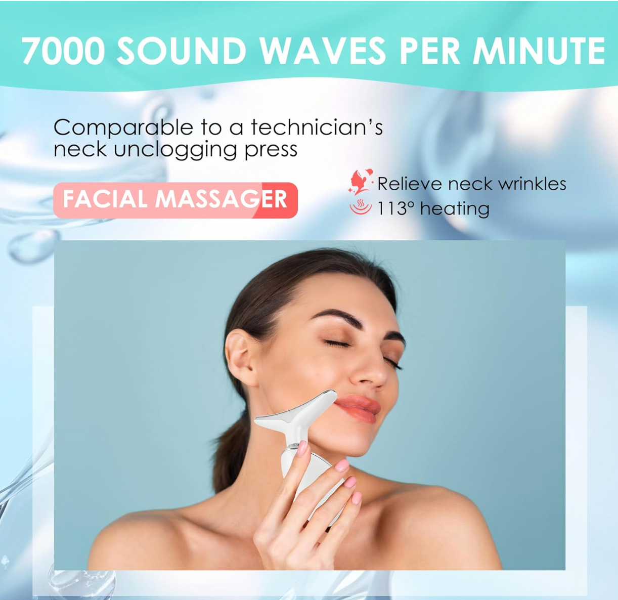 7-in-1 LED Facial and Neck Sculptor (+Collagen Serum bonus gift)